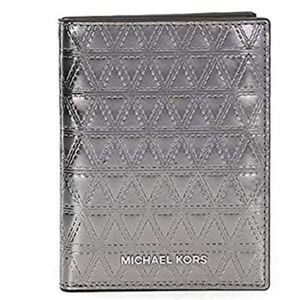 Michael Kors Passport Wallet Leather-Gunmetal